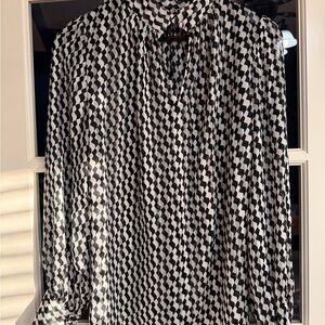 Black and White Checkered women’s  blouse
